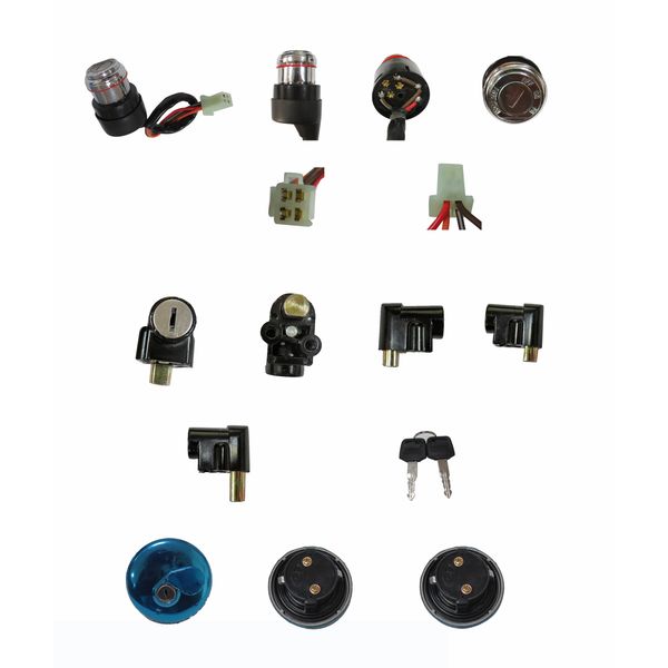 SWITCH 4P, TAPA DE TANQUE DE GASOLINA, BLOQUEO DE TIMON GN125(2023)