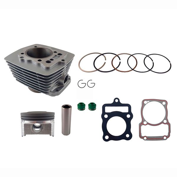 CILINDRO KIT CG D:67 mm cc h:112.50 mm P:16 PLATA (PISTON:CONVEXO ) CG250