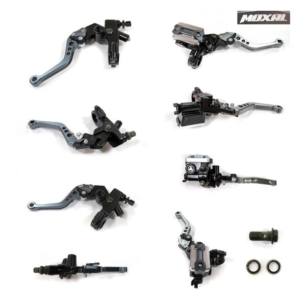 KIT MANIGUETAS CNC COMPLETO GRIS (FRENO Y EMBRAGUE) UNIVERSAL