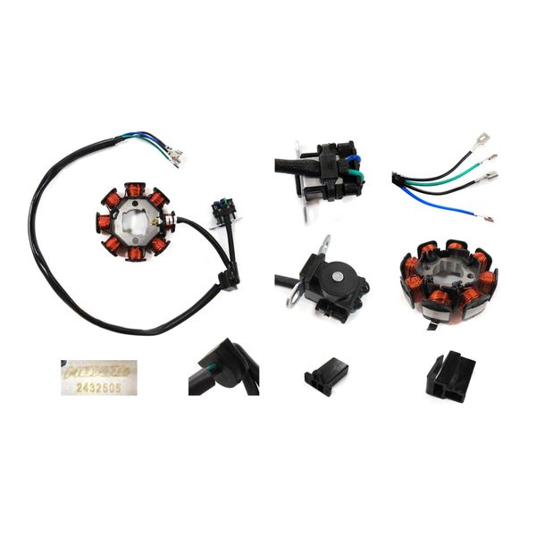 BOBINA CORONILLA 8 MODULOS 2 HUECOS (4 PIN) (PULSER 2 CABLES) AX4