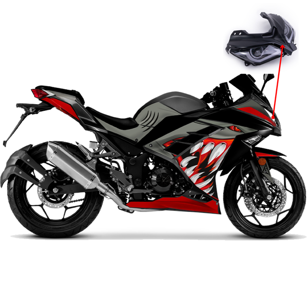 FARO Y MASCARILLA NEGRO MATE F370(2023)