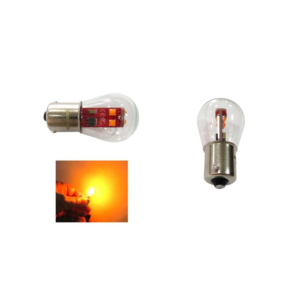 12V LAMPARA LED NARANJA UN TERMINAL UNIVERSAL