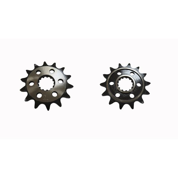PIÑON MOTRIZ 520H 14T 6 HUECOS PINT. 3.50 mm ACERO REF. 1045/PULIDO RALLY 300