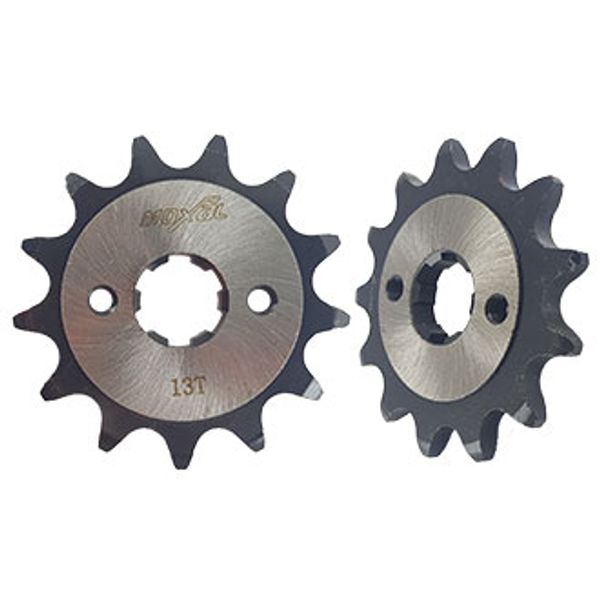 PIÑON MOTRIZ 520H 13T 2 HUECOS PINT. 5.20MM ACERO REF. 1045/PULIDO XL200(2011)