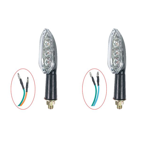 GUIA DIRECCIONAL DELANTERO Y POSTERIOR I/D LUZ LED LUNA TRANSPARENTE GP200