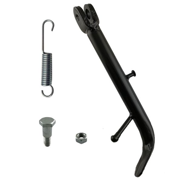 PATA DE APOYO 250MM NEGRO (INC. PERNO,RESORTE,TUERCA) GN125(2012)