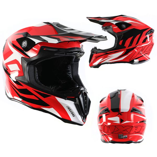 CROSS DERBY FULLGAS "S" ROJO NEGRO BLANCO BRILLANTE