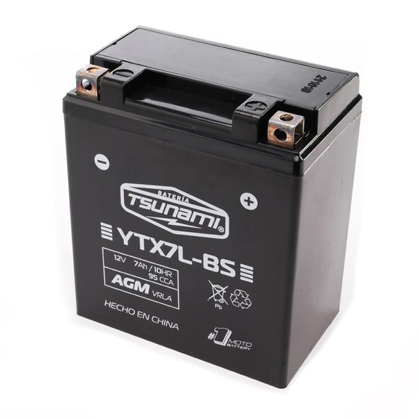 BAT 12V-7Ah (- +) (L113-A70-H129) YTX7L-BS (AGM)