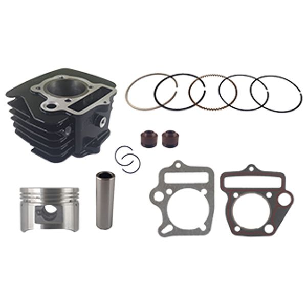 CILINDRO KIT CB D:52.40 mm 107cc h:94.70 mm P:13 NEGRO (PISTON:PLANO) LX1104III(2009)