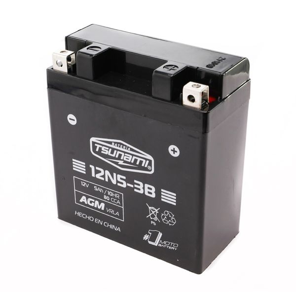 BAT 12V-5Ah (- +) (L120-A59-H130) 12N5-3B (AGM)