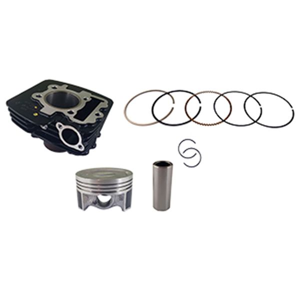 CILINDRO KIT CB D:56MM 144CC H:95.70MM P:14 NEGRO (PISTON:CONCAVO ) D150 - INDIA