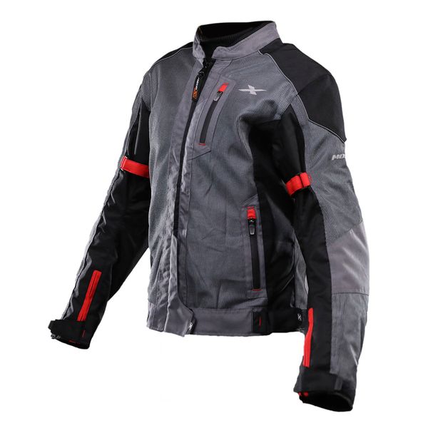  CHAQUETAS MOXAL PRO ARMOR AIR MUJER "M" GRIS NEGRO ROJO