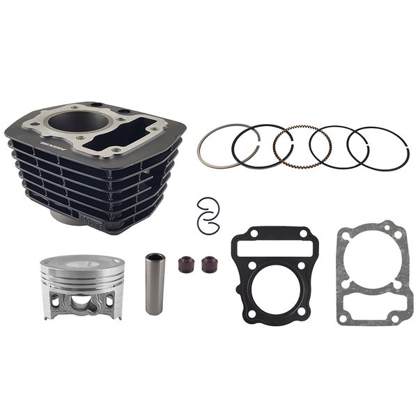 CILINDRO KIT CB D:50 mm 109cc h:85.40 mm P:12 NEGRO (PISTON:PLANO) TWISTER 110
