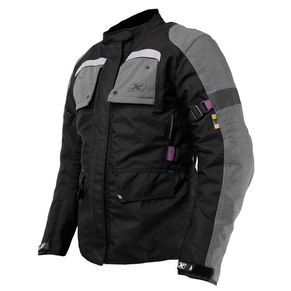  CHAQUETAS MOXAL PRO CM-07 (MALAGA) "M" NEGRO GRIS PURPURA