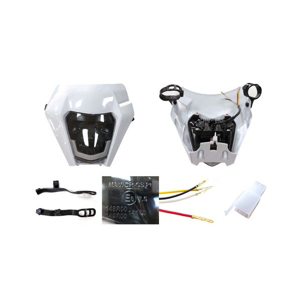 FARO Y MASCARILLA LED BLANCA UNIVERSAL