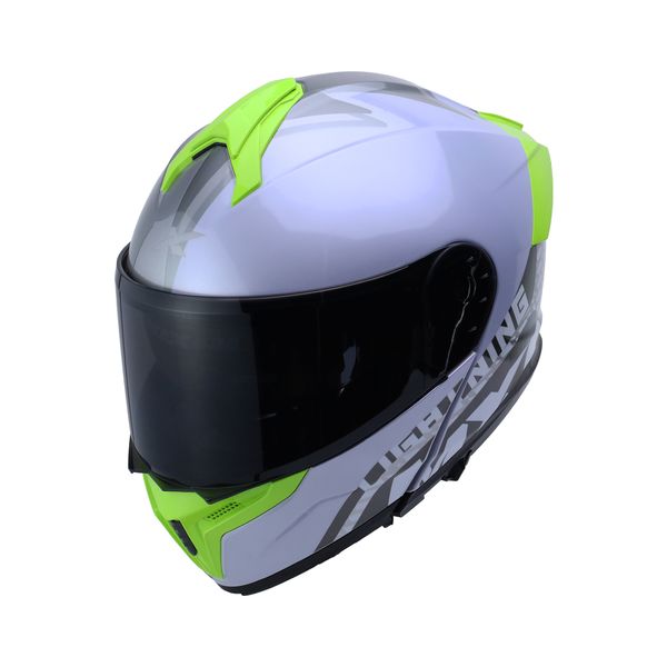 ABATIBLE VR-207 LIGHTNING  "L" PLATEADO VERDE  BRILLANTE