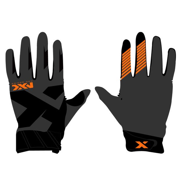  GUANTES MXL FITZ "L" NEGRO GRIS TOMATE