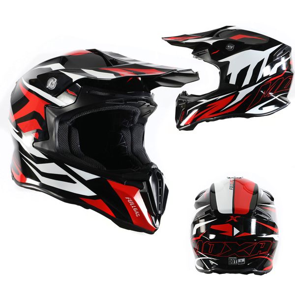 CROSS DERBY FULLGAS "S" NEGRO ROJO BLANCO BRILLANTE