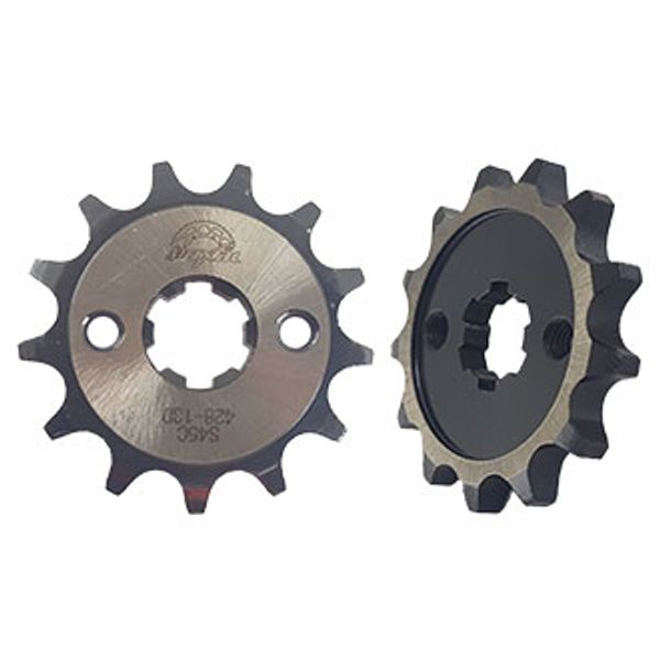 PIÑON MOTRIZ 428H 13T 2 HUECOS PINT. 4.60MM ACERO REF. 1045/PULIDO XY1258X