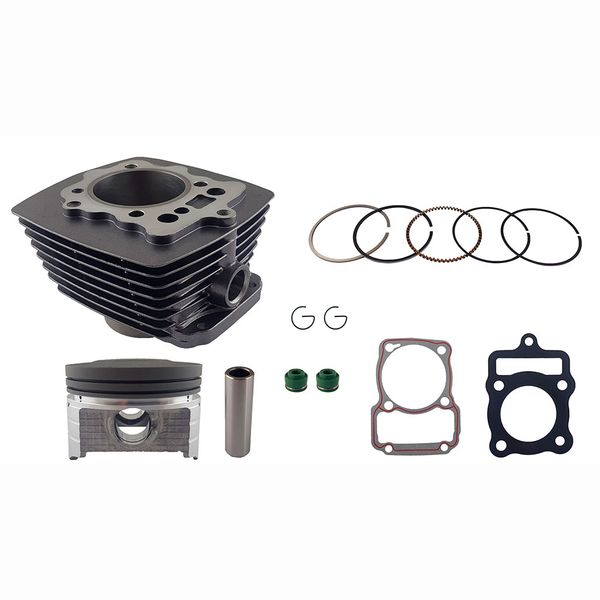 CILINDRO KIT CG D:67 mm 250cc h:11.70 mm P:16 GRIS (PISTON:CONVEXO ) SKR250S(2013)