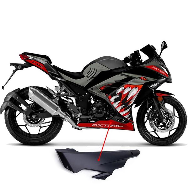 COBERTOR DE MOTOR  PLASTICO NEGRO MATE F370(2023)