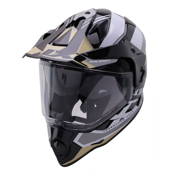 DUAL ADVENTURE TECH TECH "S" SAHARA NEGRO BLANCO BRILLANTE