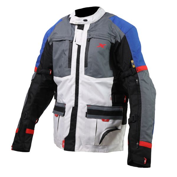  CHAQUETAS MOXAL PRO ESCAPE "M" BLANCO AZUL ROJO