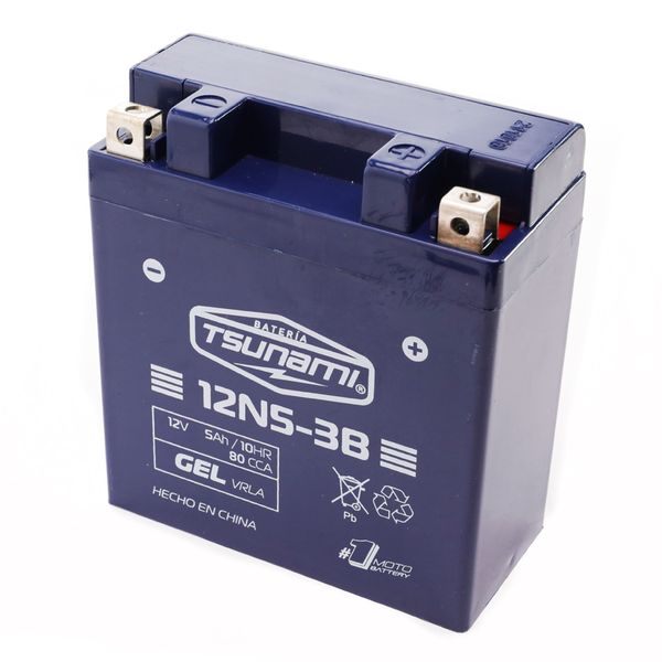 BAT 12V-5Ah (- +) (L119.50-A60.5-H131) 12N5-3B (GEL)