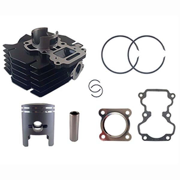 CILINDRO KIT 2T D: 49.98 MM 98CC H:108.50 MM P:14 NEGRO (PISTON:CONVEXO) AX100(2012)