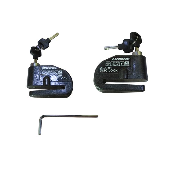 CANDADO DE SEGURIDAD PARA DISCO CON ALARMA 4.5V 110DB CM-08