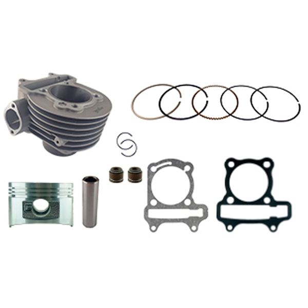 CILINDRO KIT CB D:57.4 mm 149cc h:89.70 mm P:15 GRALLANADO (PISTON:PLANO) GY6150
