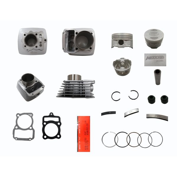 CILINDRO KIT CG D:62mm 149cc h:97.60mm P:13 GRIS (PISTON:CONVEXO) TD150GAA(2022)