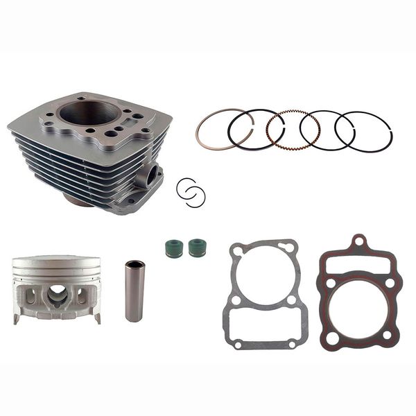 CILINDRO KIT CG D:62 mm 149cc h:97.05 mm P:13 PLATA (PISTON:CONVEXO ) XY15015 GN STARK