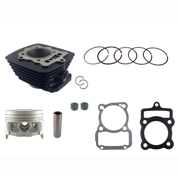 CILINDRO KIT CG D: 62 mm 149cc h: 96.50 mm P:13 NEGRO (PISTON:CONVEXO ) STIFF150(2012)