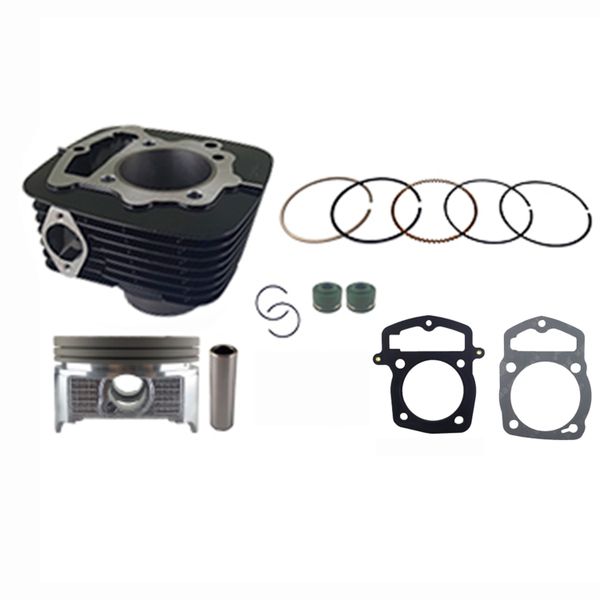 CILINDRO KIT CB D:65.50 mm 250cc h:107.10 mm P:15 NEGRO (PISTON:PLANO) SKR250S(2013)