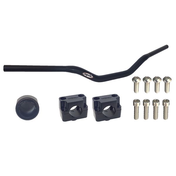 TIMON MACIZO REFORZADO NEGRO MATE L804 ØG22,3MM ØM28,3MM TI-02