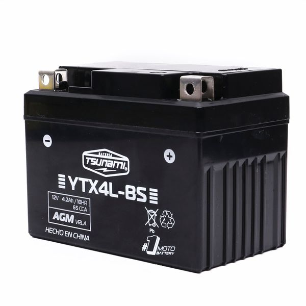 BAT 12V-4.2Ah (- +) (L113-A70-H85) YTX4L-BS (AGM)