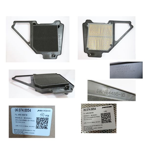 FILTRO DE AIRE MAF38 YB125(2021)