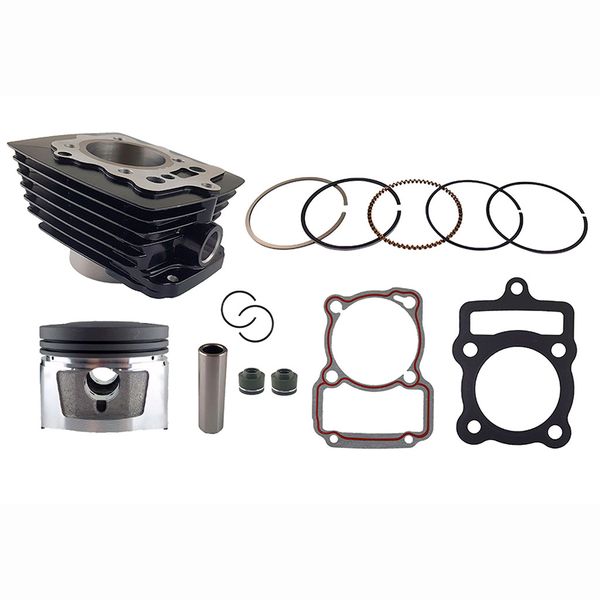CILINDRO KIT CG D:62 mm 149cc h:97.80 mm P:15 NEGRO (PISTON:CONVEXO ) STIFF150(2016)