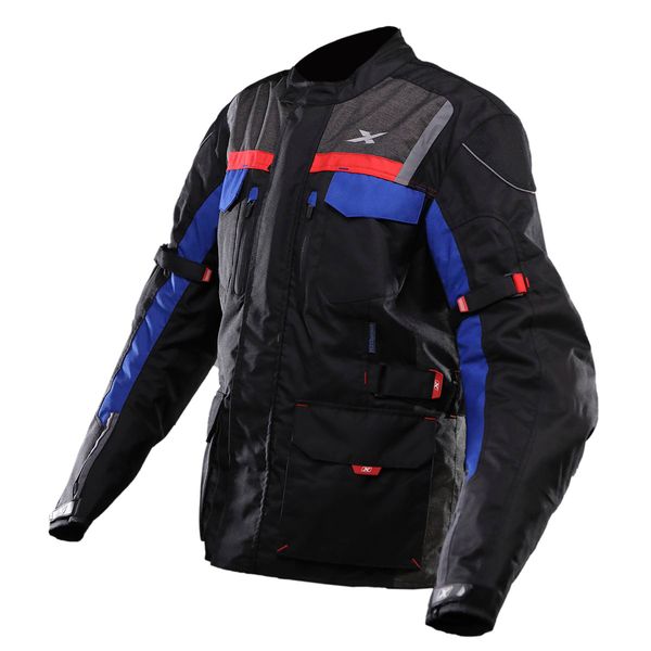  CHAQUETAS MOXAL PRO ADVENTURE "M" NEGRO AZUL ROJO