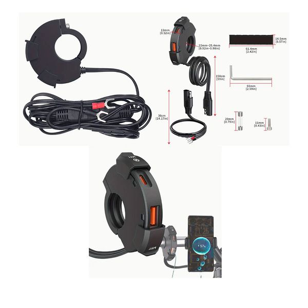  CARGADOR USB MOXAL UNIVERSAL USB Y TIPO C