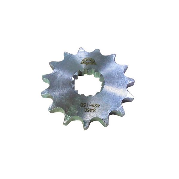 PIÑON MOTRIZ 428H 15T  PINT. 4MM ACERO REF. 1045 GRIS QM200GY(2012)