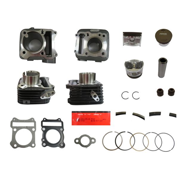 CILINDRO KIT CB D:57MM 151CC H:103.40MM P:14 NEGRO (PISTON:PLANO) GNE151(2020)