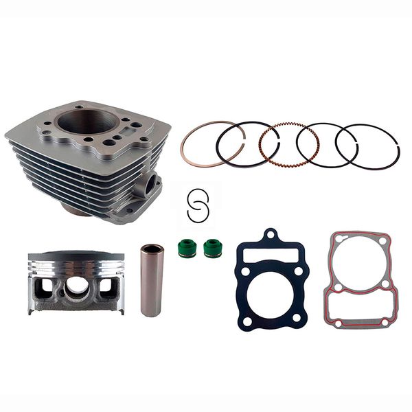 CILINDRO KIT CG D:62 mm 149cc h:96.40 mm P:15 GRIS (PISTON:CONVEXO ) XY150 UTILITARIA