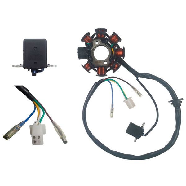 BOBINA CORONILLA 8 MODULOS 2 HUECOS (5 PIN) (PULSER 1 CABLE) GY6125