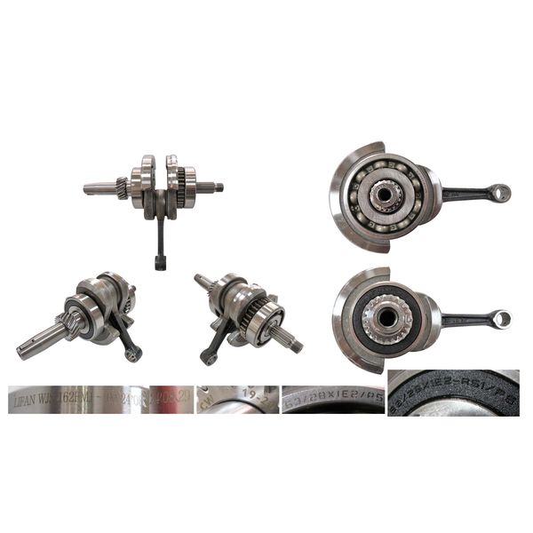 CIGÜEÑAL ØPIN PIST:15mm LT:240mm LIEB:103.40mm AB:18mm CONTRAPESA IM160STR2E(2023)