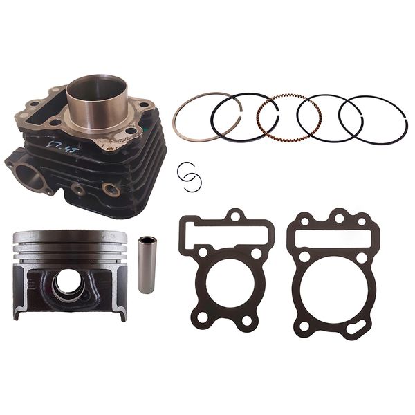 CILINDRO KIT CB D:46,9 102cc h:93,8 P:12 NEGRO (PISTON:PLANO ) PLATINA100ES(2021) - INDIA