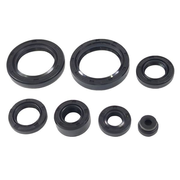 KIT RETENES 7PC TC27X40X6-TC30X40X7-TC15X25X5-TC16X24X5-TC12X22X9-TC10X20X5-12.20X4.50X7.70 GN125(2012)