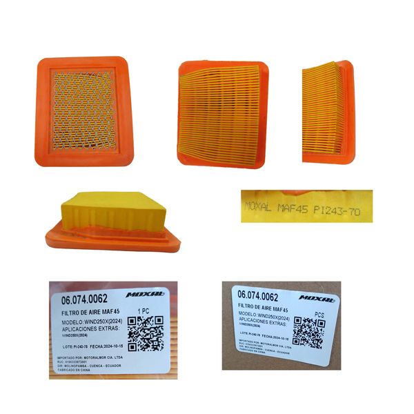 FILTRO DE AIRE MAF45 WIND250X(2024)