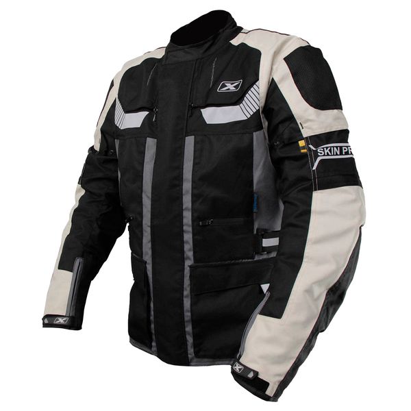  CHAQUETAS MOXAL PRO CH-10 (DUBLIN) NEGRO PLATEADO GRIS